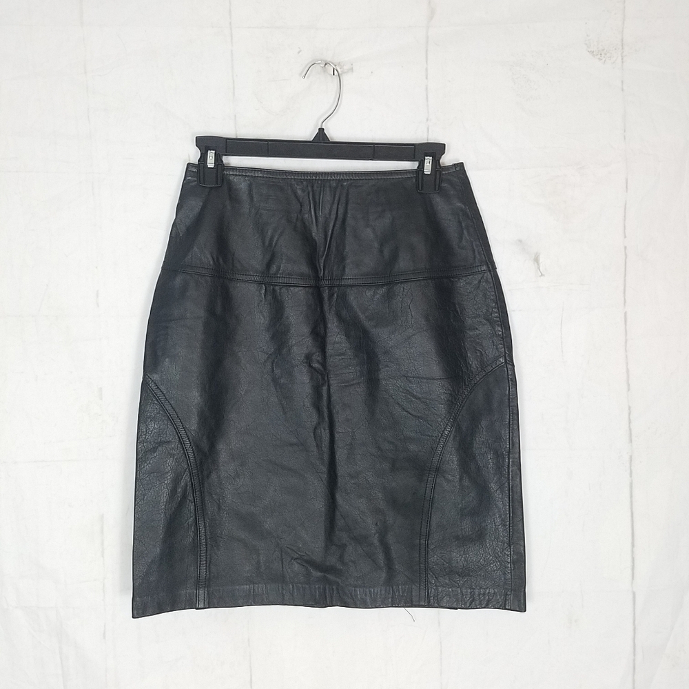 Avanti leather pencil skirt size 8 - Picture 3 of 8